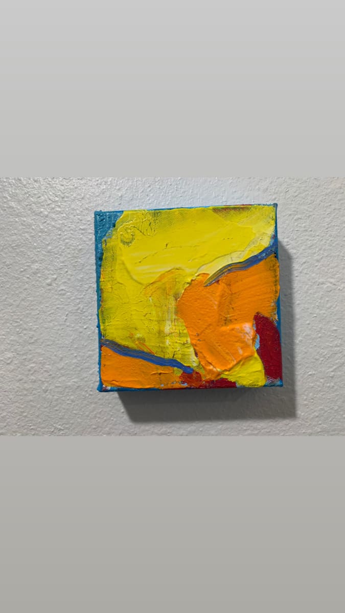 Contemporary dreams by Janet Borders  Image: Just a little bit of Yellow Delight 5 x 5 
