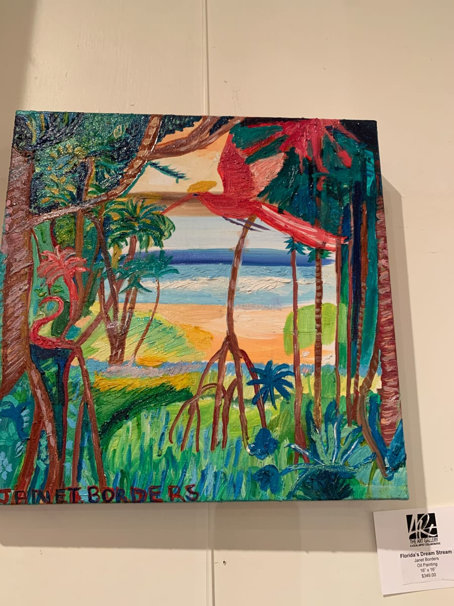 Florida’s dream stream by Janet Borders  Image: Painting done in 2021 
