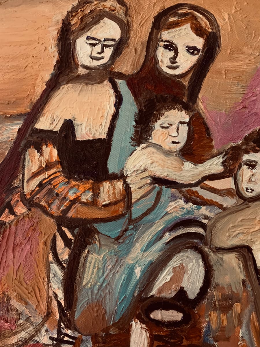 Jesus and John the Baptist by Janet Borders  Image: Royal family- print on canvas 