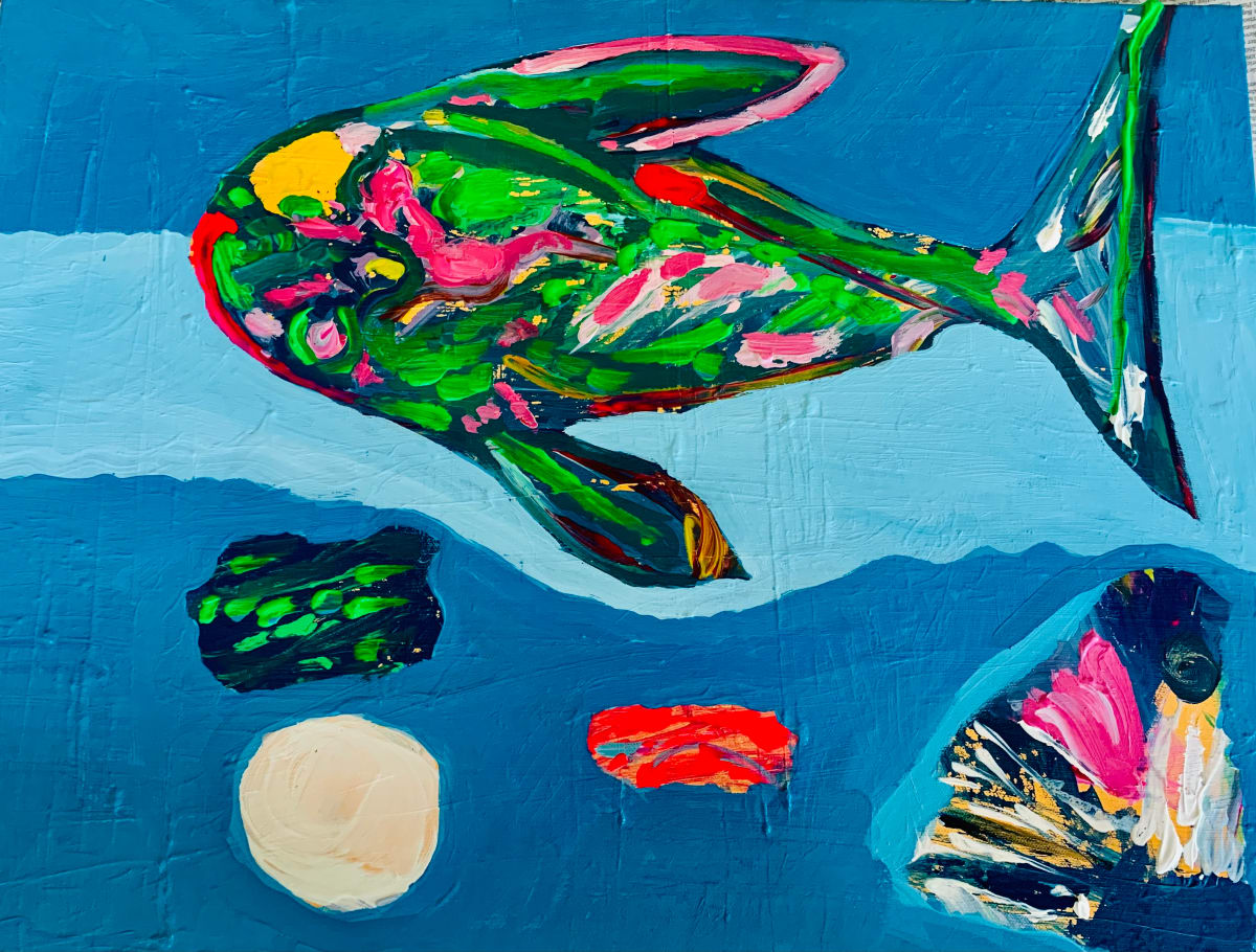 Dream ocean fish  Image: Acrylic on canvas 