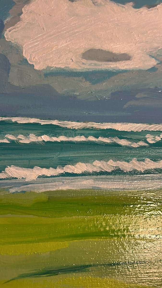 Oceans 🌊 seven by Janet Borders  Image: Already finished this on a canvas panel 