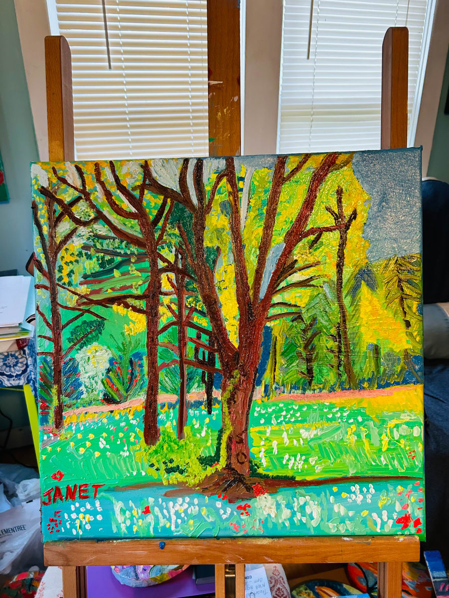 Springtime 2023 by Janet Borders  Image: Worked on this for 4 days April 17-21st 2023 .  I’m calling it Spring time 1 