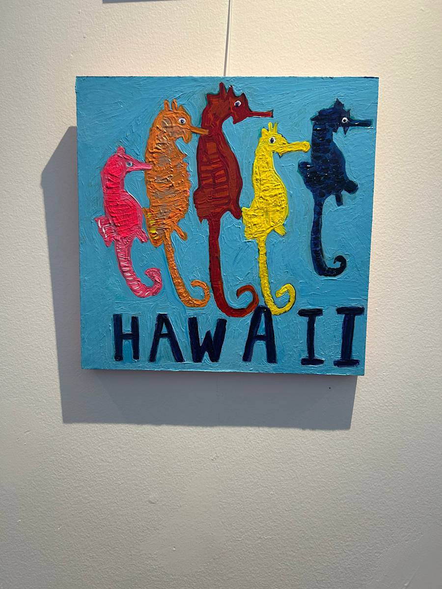 Five sea horses in Hawaii by Janet Borders, Image 1.