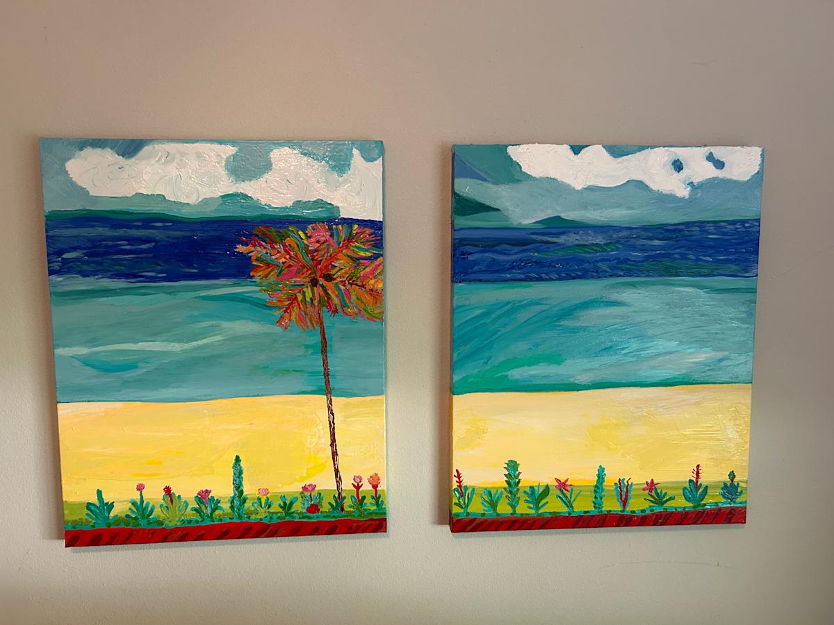 Charleston collection by Janet Borders  Image: Two paintings together. Charleston SC something I remember from my childhood. 