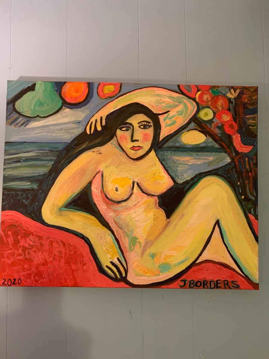 Max Perchstein Ode to a Nude  Image: Nudes and the Fauves with their colors always expressive influenced this work 