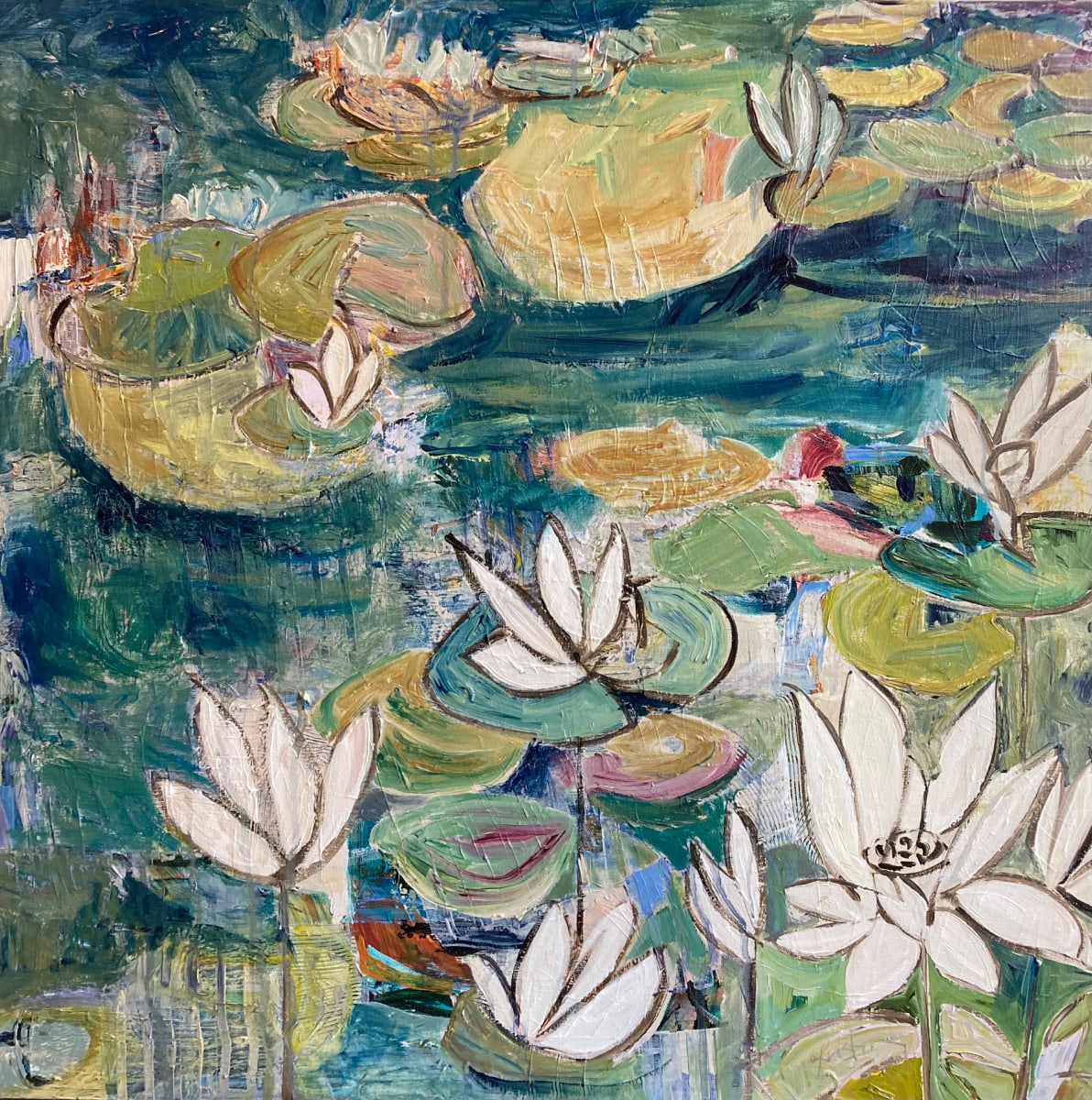 Blue Lotus by Kristin Gibson 