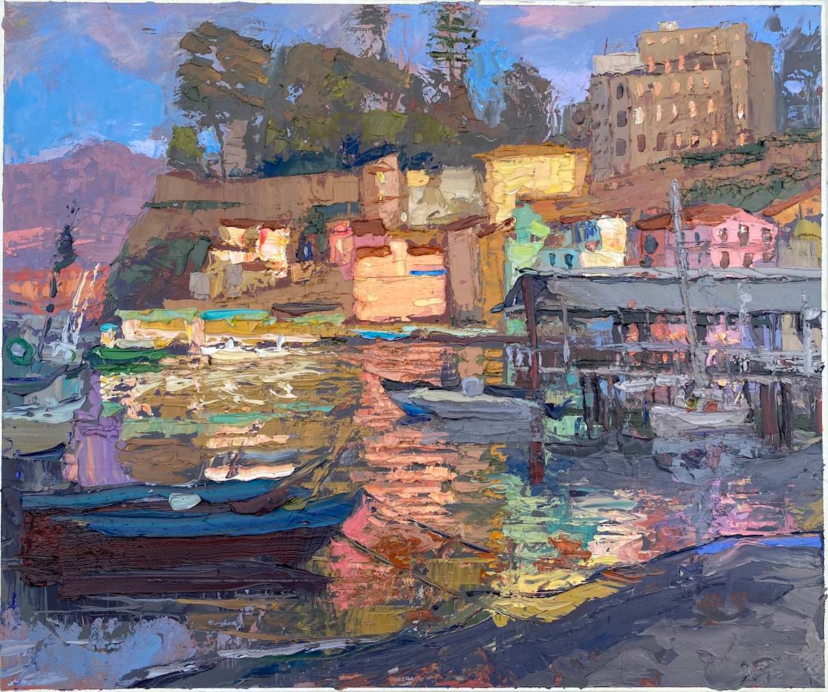 Harbor Reflections, Sorrento, Italy by William Hendricks 