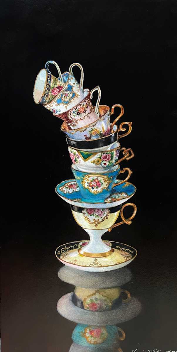 Tumbling Teacups by Vonnie Whitworth, Image 3.