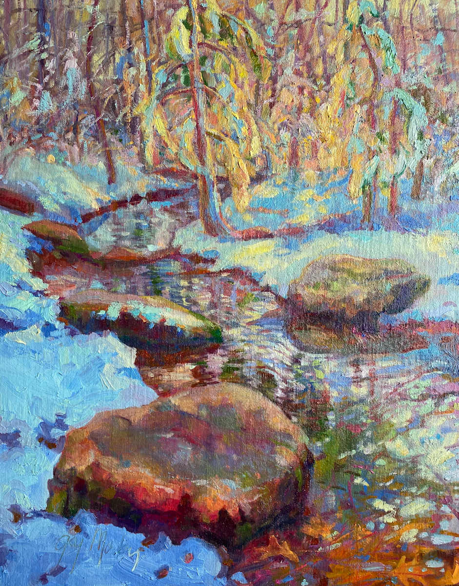 A Winter Stream by Janice Gay Maker 