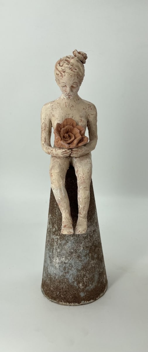 Bloom by Patricia Isenhour  Image: Woman sitting on a pedestal