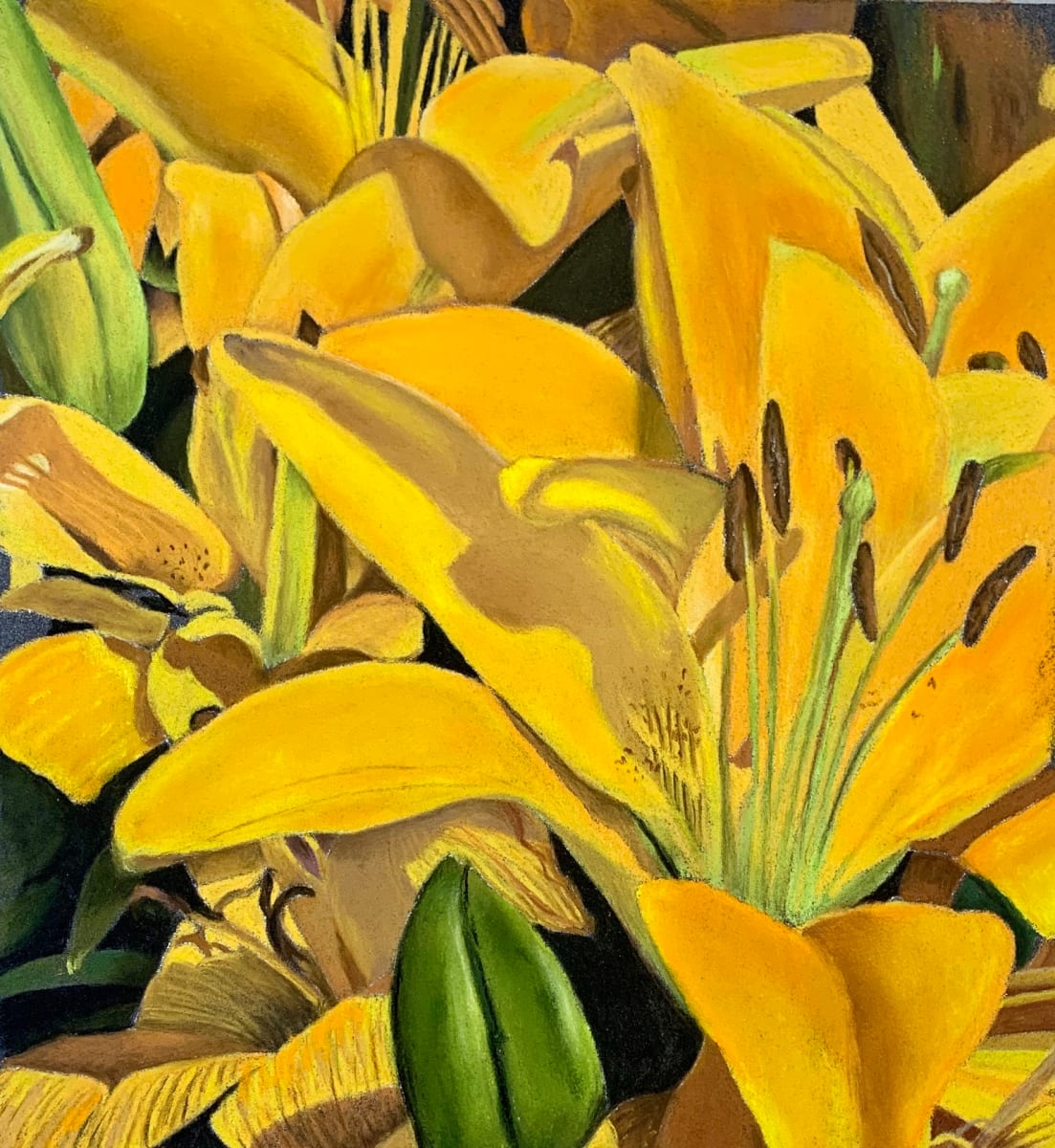 Yellow Lilies by JoAnn Kennedy 