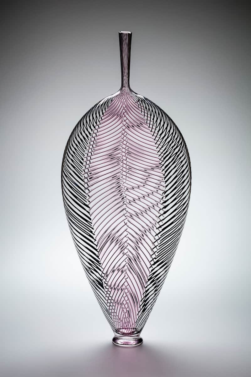 Ruby in Black Leaf by Dante Marioni 