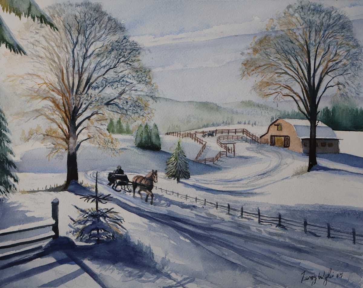One horse Sleigh by Terry Wylie 