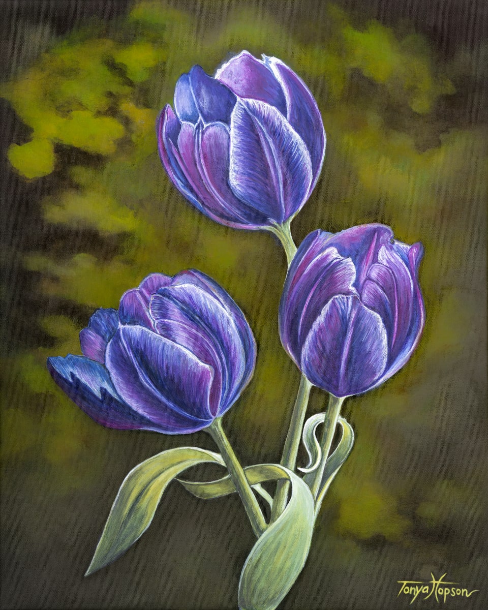 Purple Tulips by Tonya Hopson 