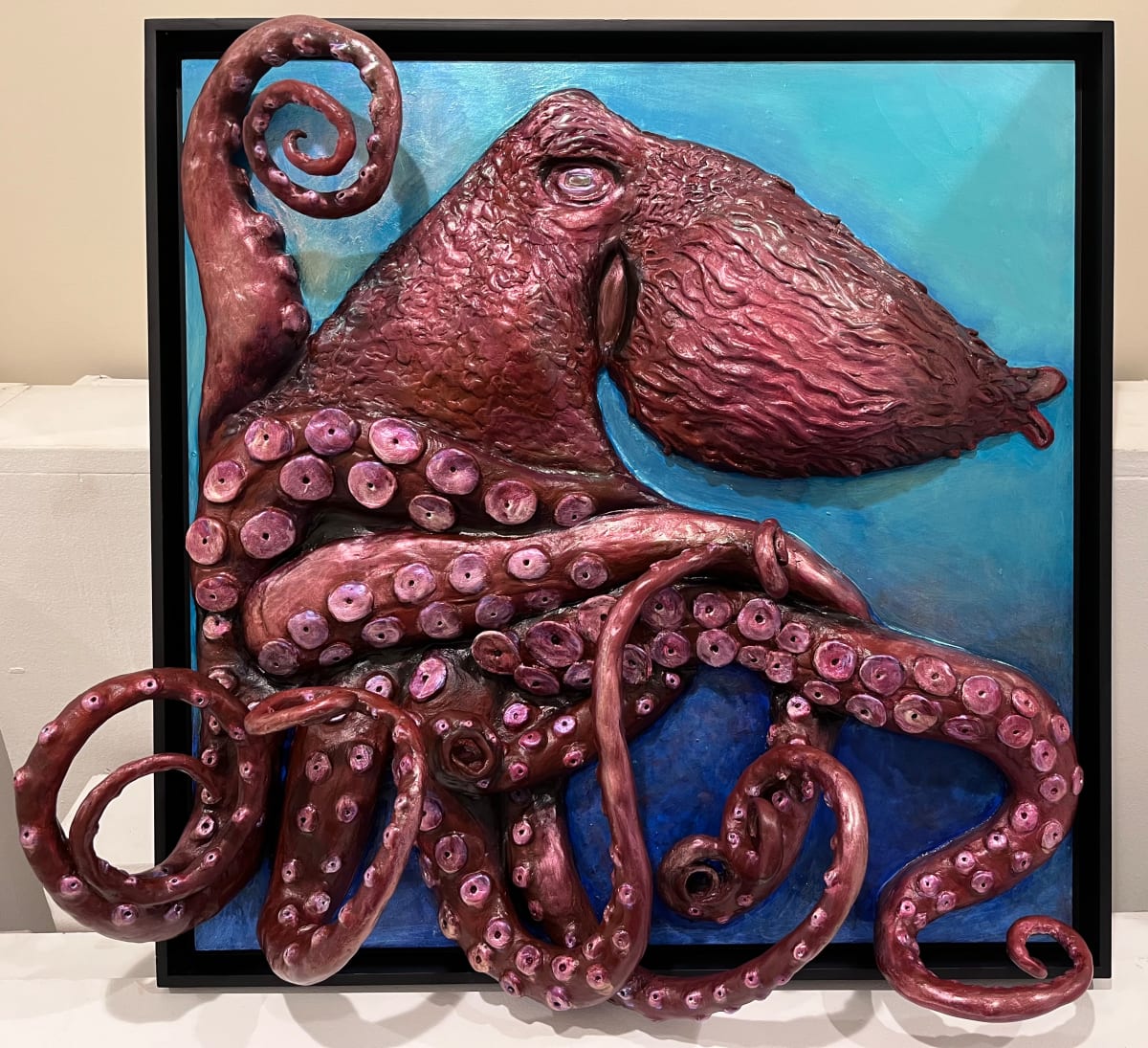 Red Octopus by Vivian Davis 