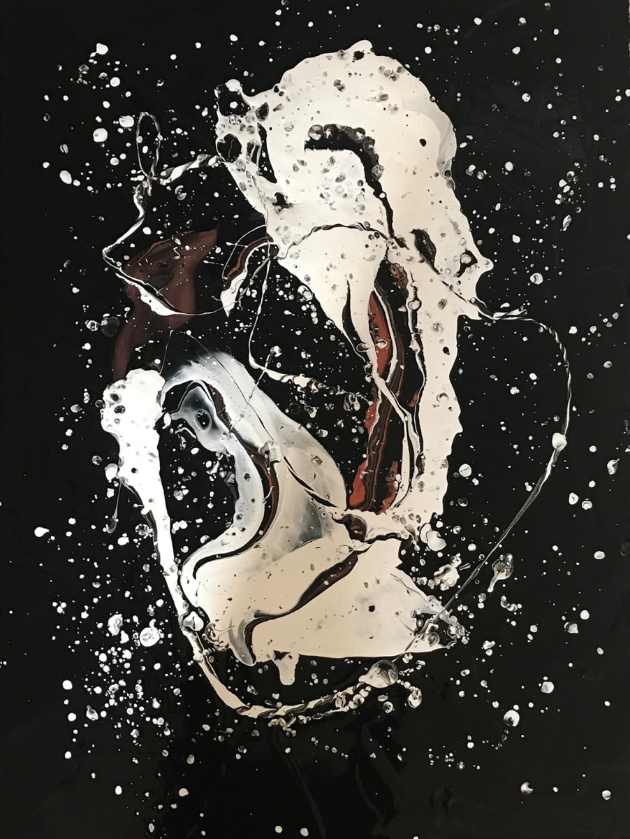 Twisted Lovers 5 by Karen Smith  Image: Abstract Expressionism conveying an organic fluidity of emotions.
