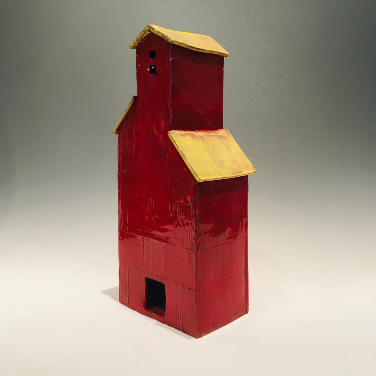 Fire Engine Red Grain Elevator by Will Van Dyke, Image 1.