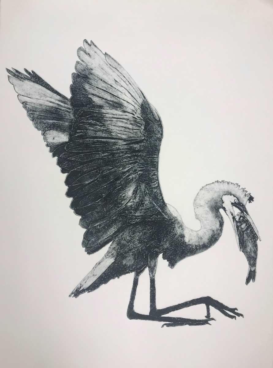 Regrets Egrets I by Julie Villanueva 