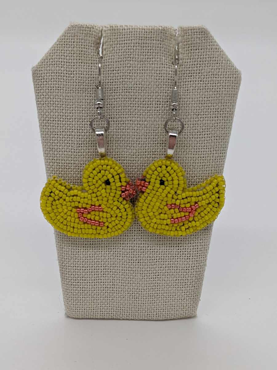 Rubber Duck Earrings by Jama Watts 