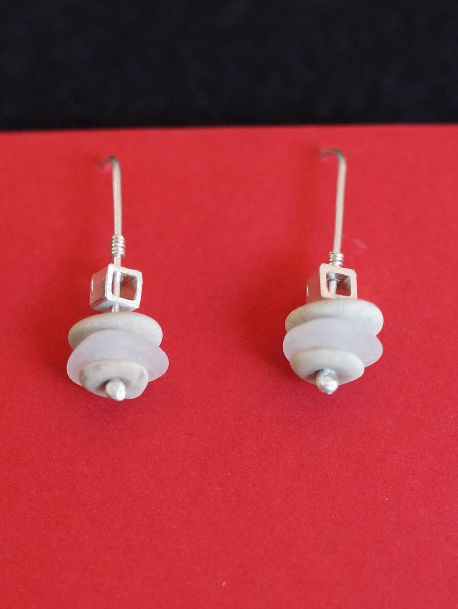 Lake Michigan Earrings by Cornelia Wende 