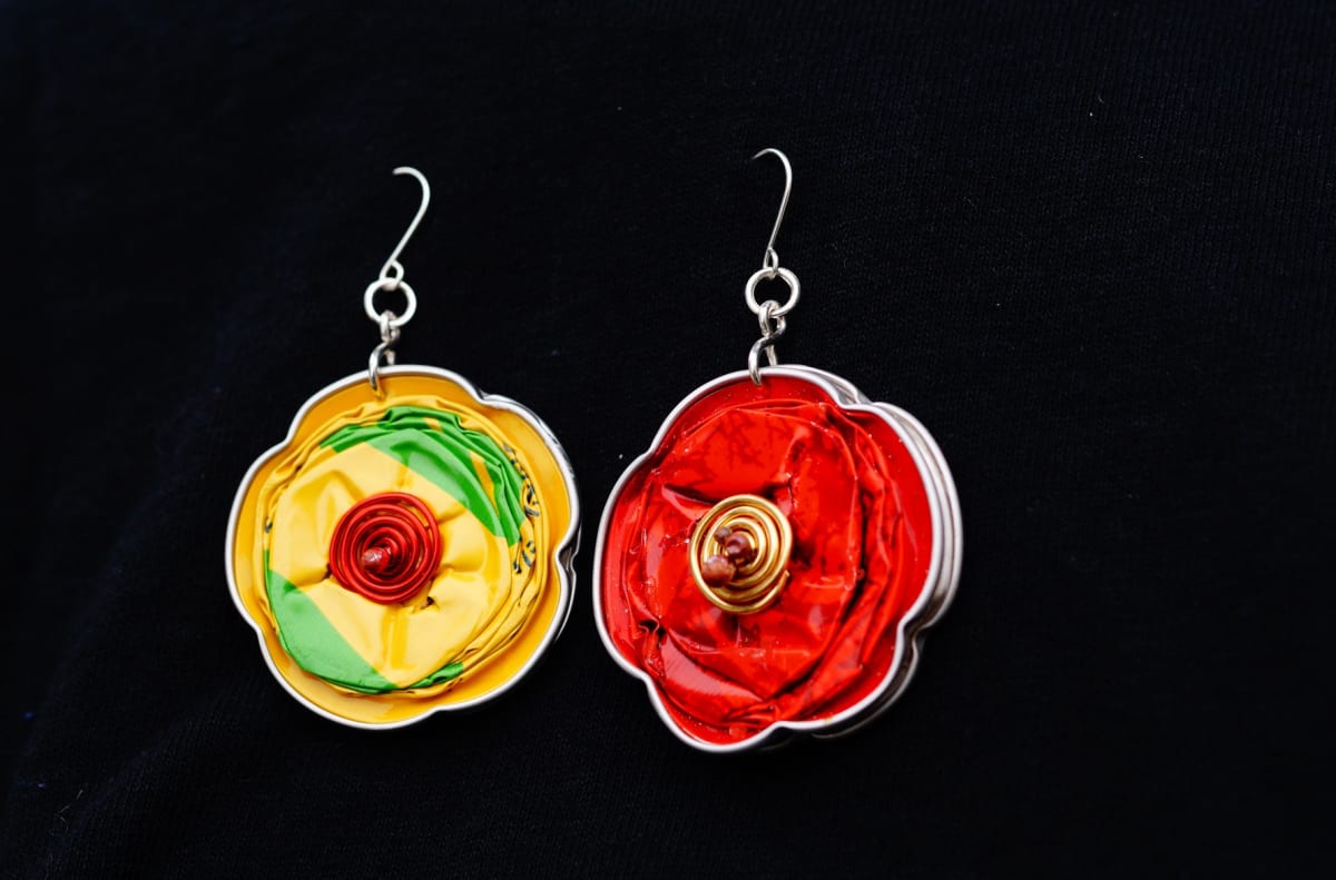 Flower Earrings by Cornelia Wende 