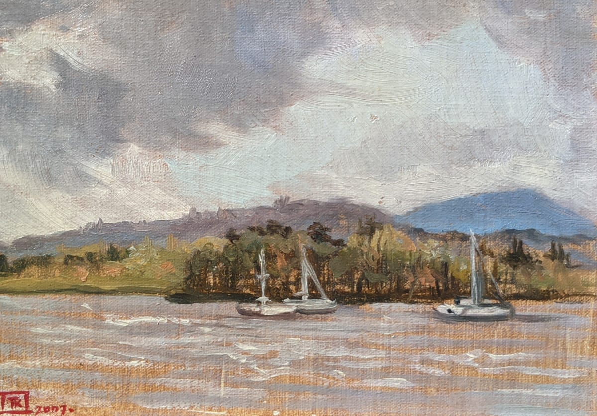Windermere Sailboats by Rebecca King Hawkinson 