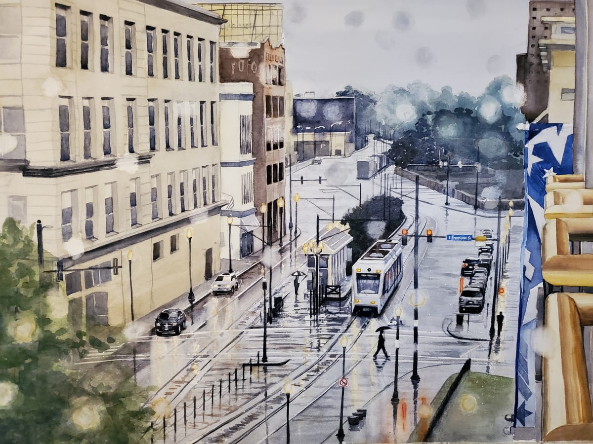 Rainy Day on Monticello 1 by Terry Wylie 