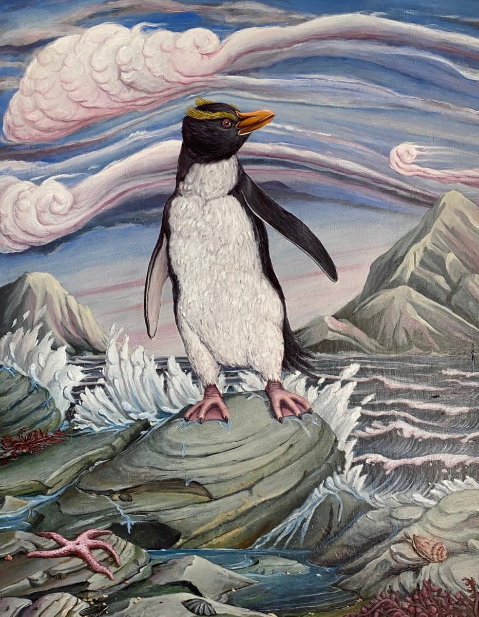 Crested Penguin by Moss Freedman 