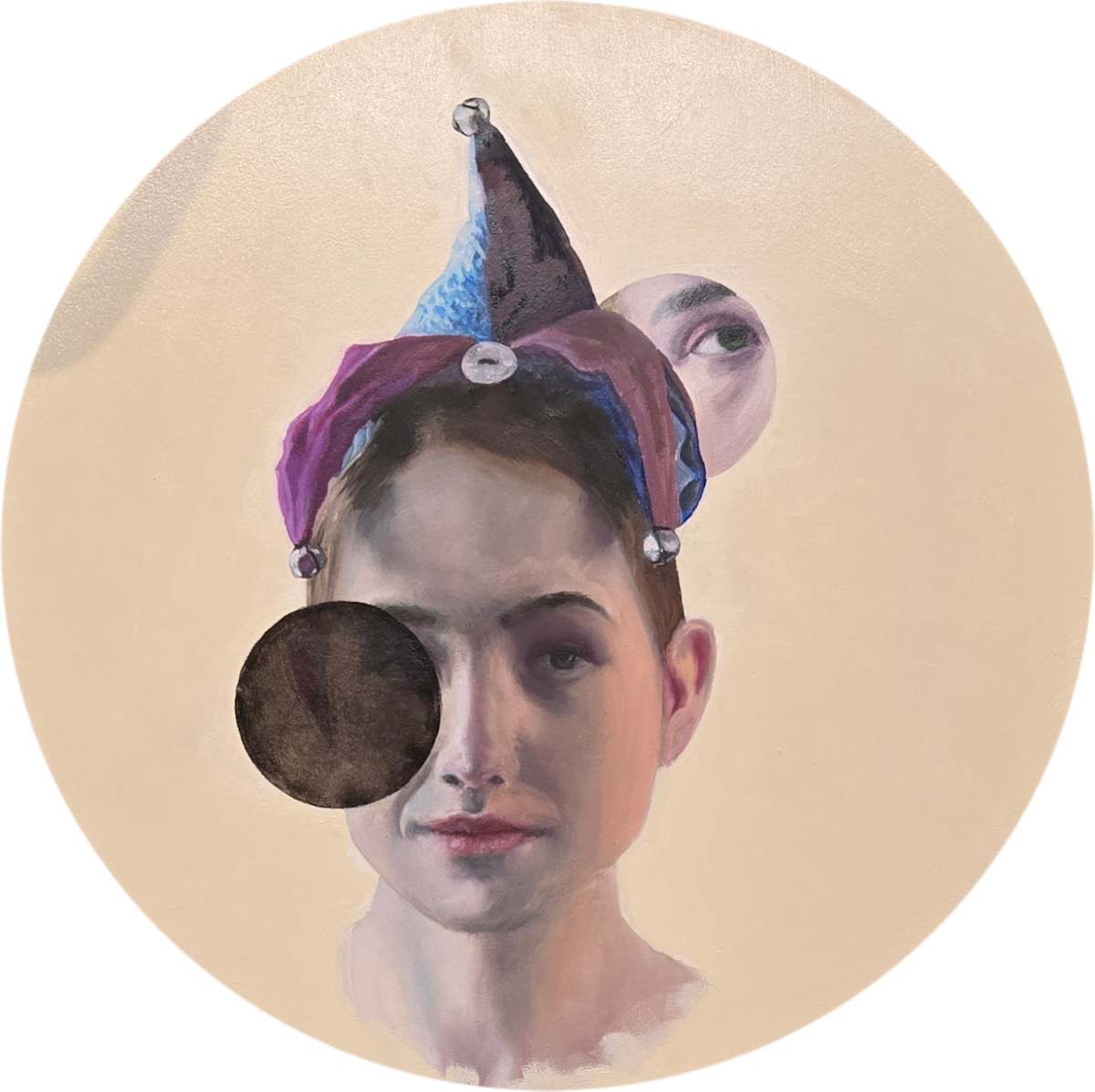 Black Hole Sun by Catherine Mills  Image: Black Hole Sun, 16 x 16 inches, oil on alupanel