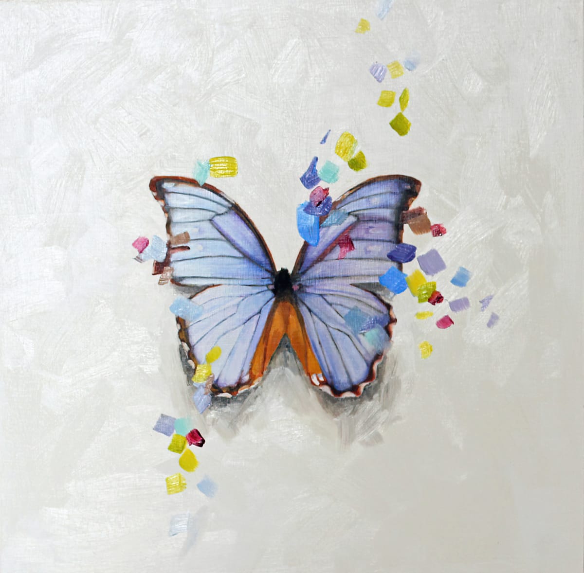Confetti  Image: oil painting on wood panel, 12 x 12 inches