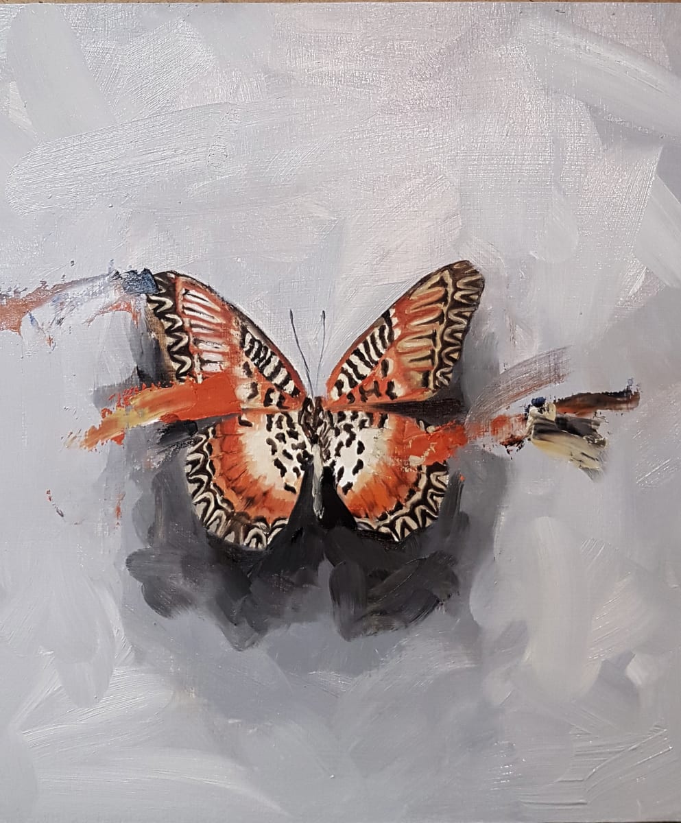 Lacewing 1  Image: lacewing 1, 12 x 12 inches, oil on panel