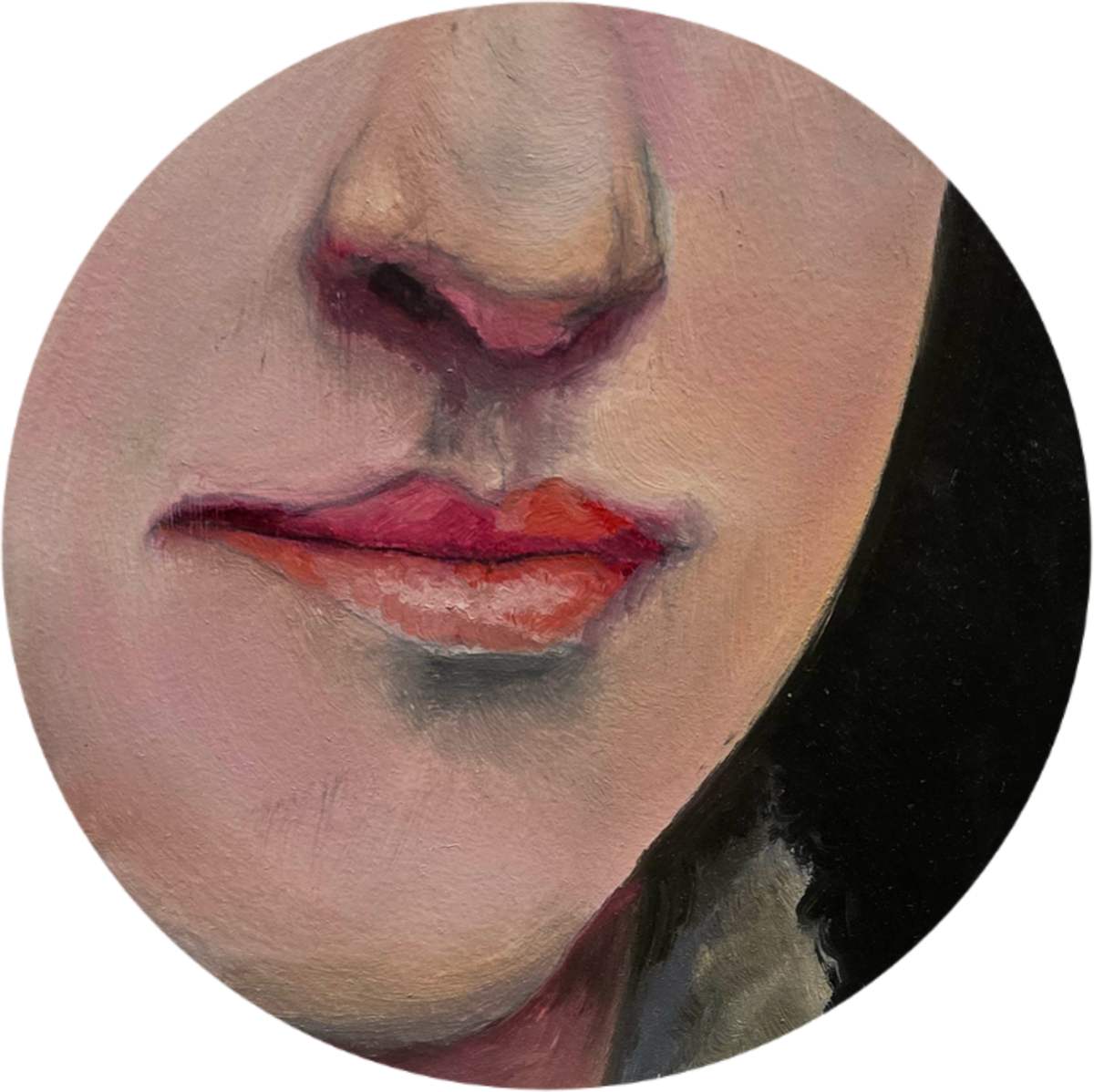 Mme Gardner by Catherine Mills  Image: Mme Gardner, oil on aluminum panel, 4 x 4 inches