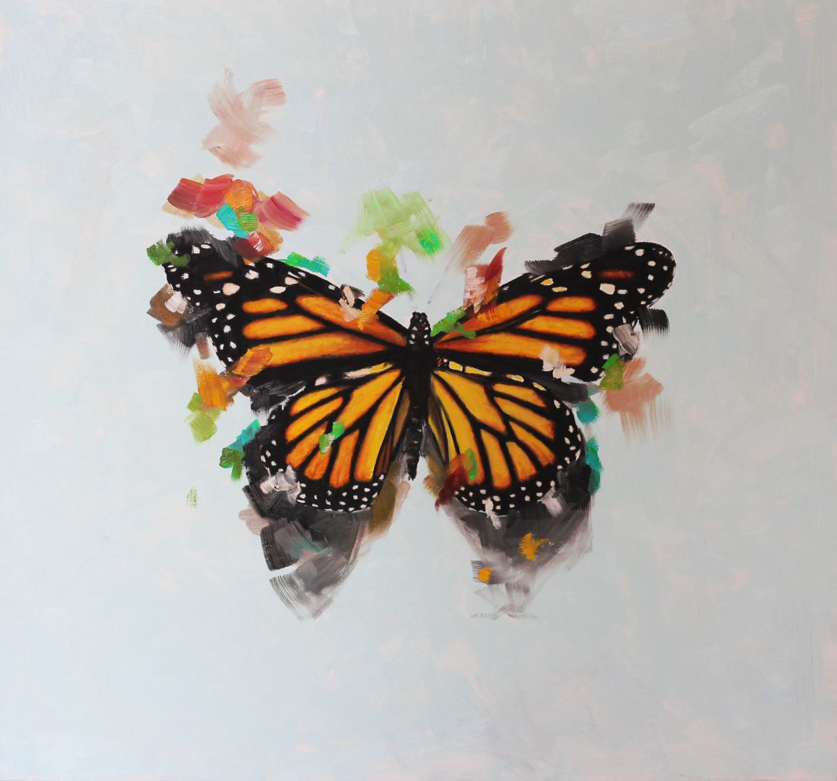 Monarche  Image: Monarche, oil on wood panel, 24 x 24 inches