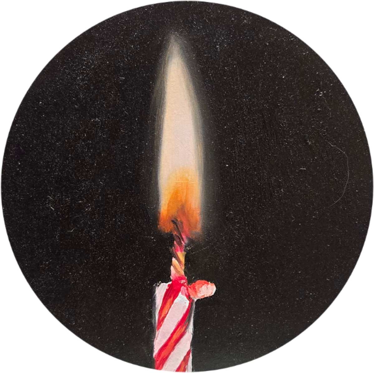 One Light by Catherine Mills  Image: One Light, oil on aluminum panel, 4 x 4 inches