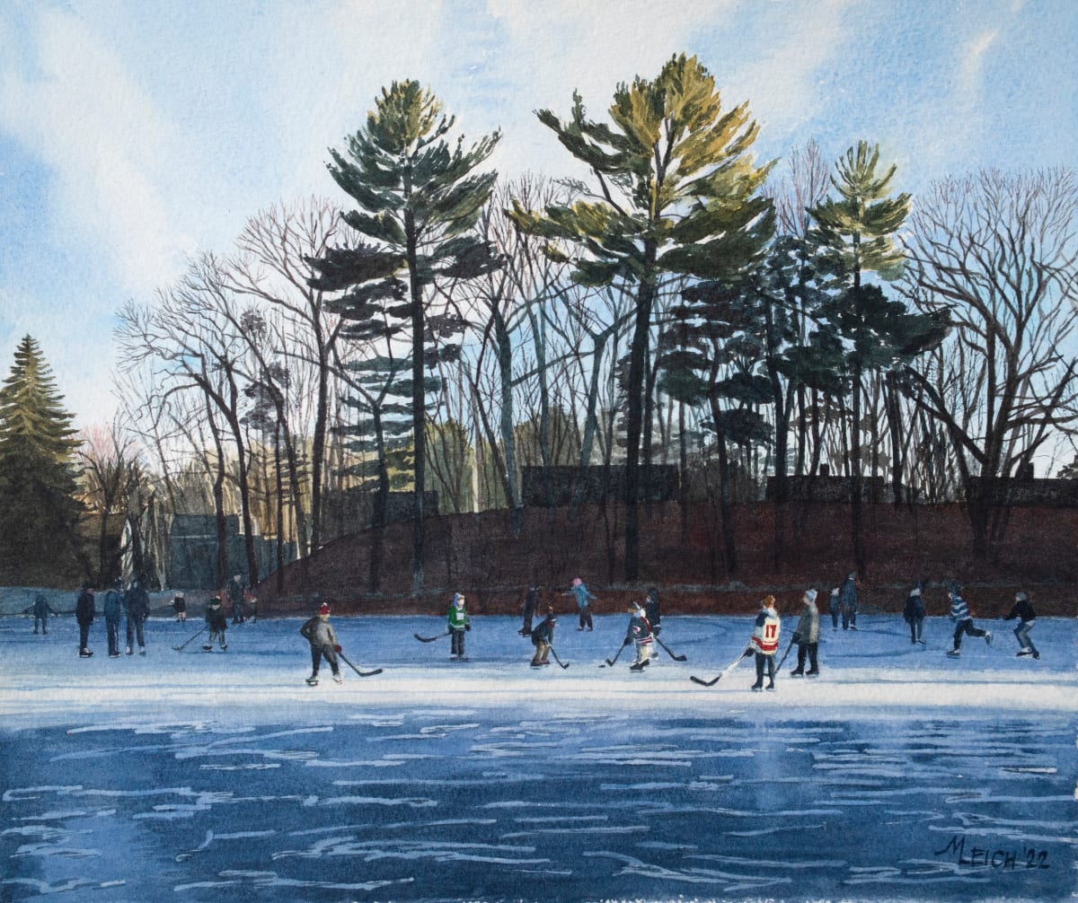 Skating on the Frozen Pond 