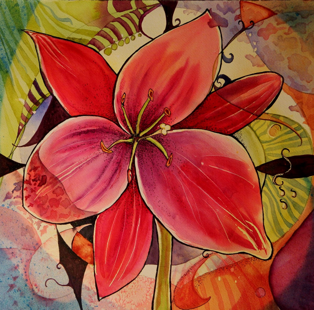 Abstract Amaryllis 