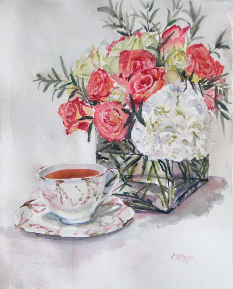Birthday Bouquet by Theresia McInnis  Image: I love the creative side that we are all born with. This bouquet is the creation of friend who spends most of his energies in the health care field, but feeds his creative outlet with flower arrangement. I'm the lucky recepient!