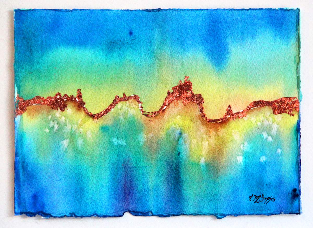 Blue My Copper Line by Theresia McInnis, Image 1.
