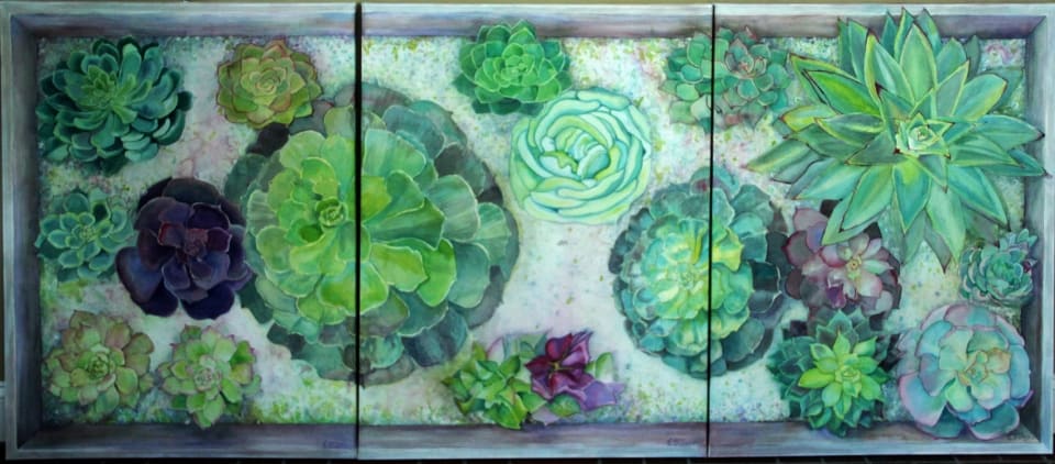 Boxed Succulents by Theresia McInnis, Image 1.