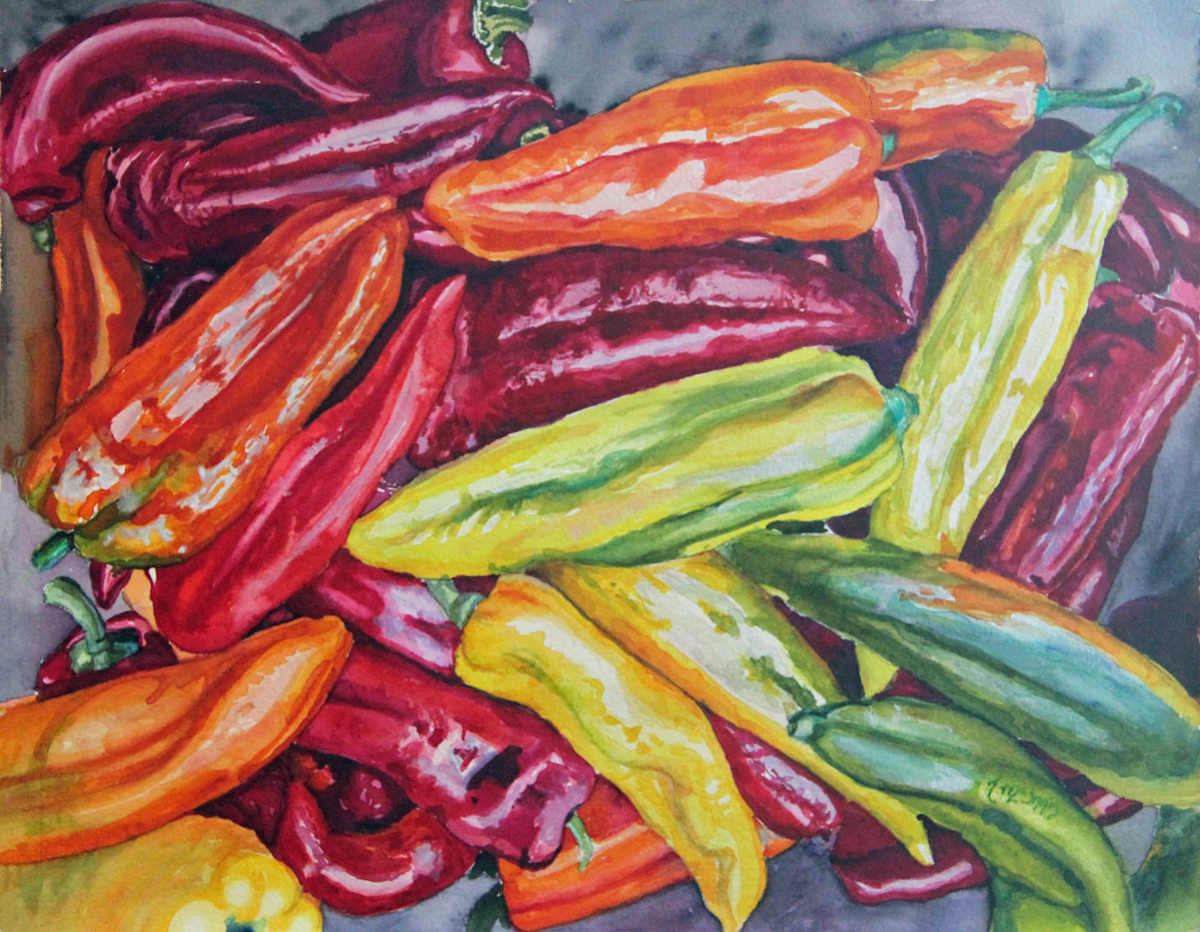 Chilli Peppers by Theresia McInnis 