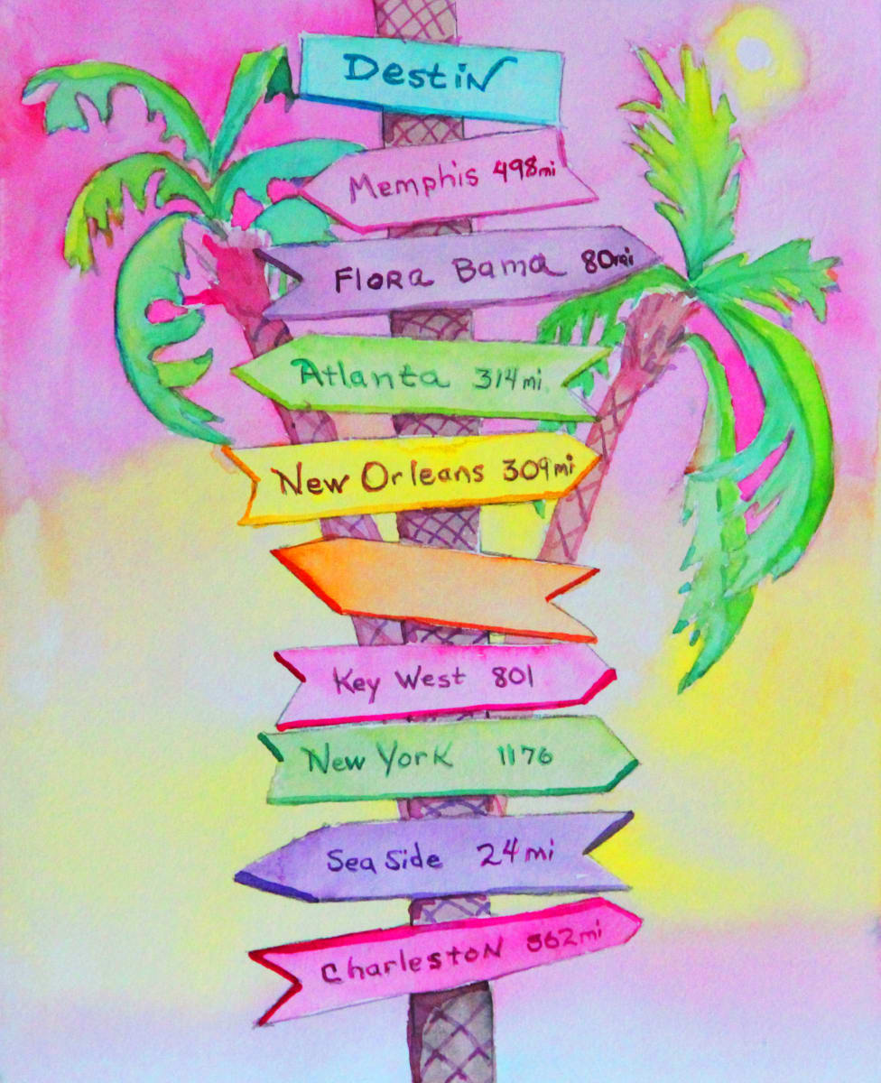 Destin Signage  Image: Favorite places to visit. This one has one more spot for customization