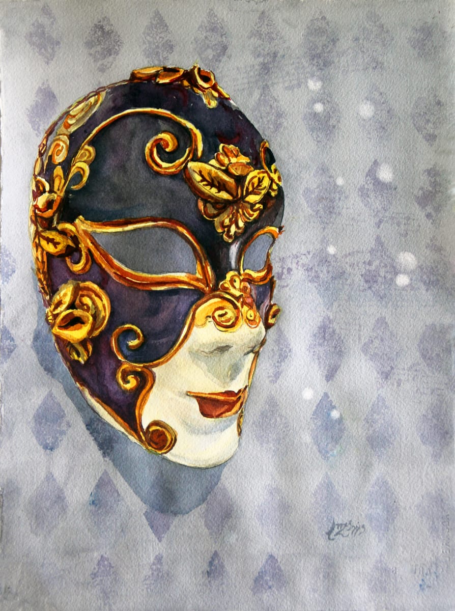 Harlequin Mask Left by Theresia McInnis 
