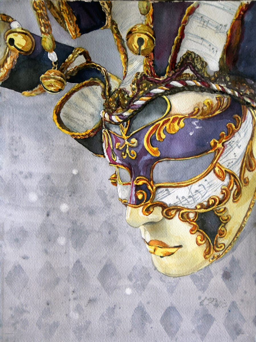 Harlequin Mask Right by Theresia McInnis 