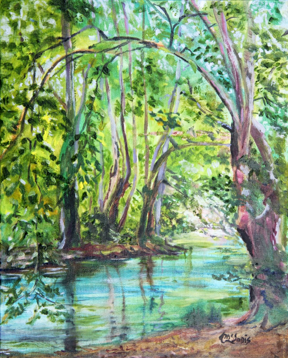 In the Sorgue by Theresia McInnis  Image: 8 x10" oil "In the Sorgue"