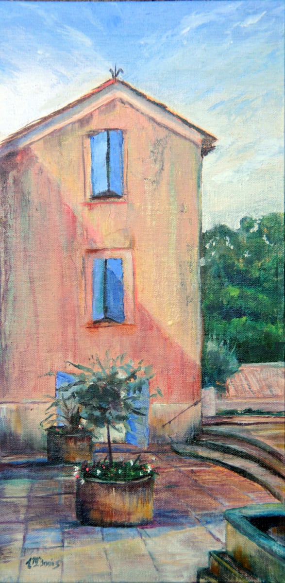 Leglise de Saint Veran by Theresia McInnis  Image: 12x60 Oil L'Eglise St. Veran 