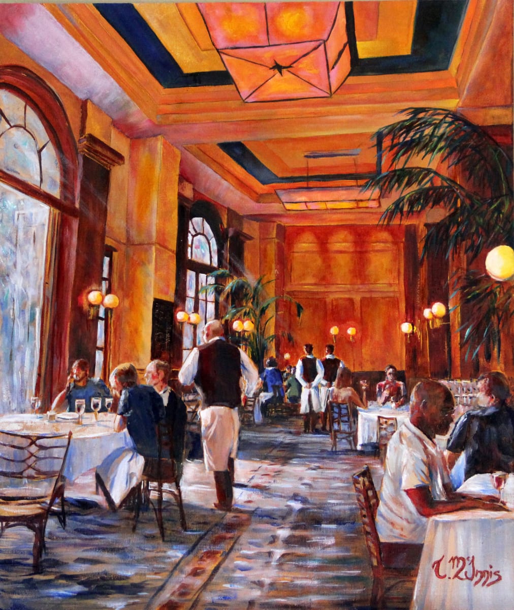 Phantom de Bouchon  Image: Phantom de Bouchon 26x22" depicts memories of a special anniversary evening some years ago where we'd been to Phantom of the Opera and capped off the evening at a 5 star restaurant.