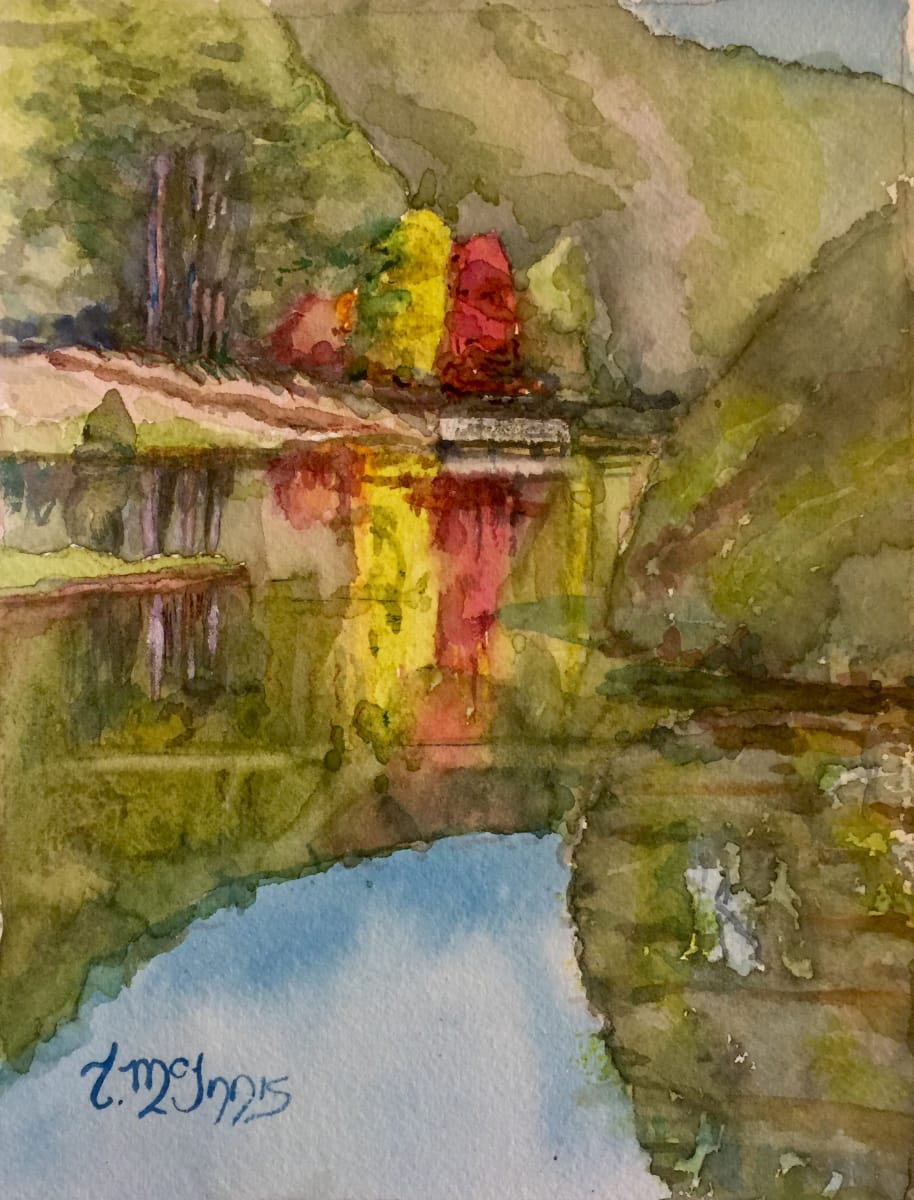 Reflections of Vogel  Image: Fall colors reflected into  the lake at Vogel Stat Park