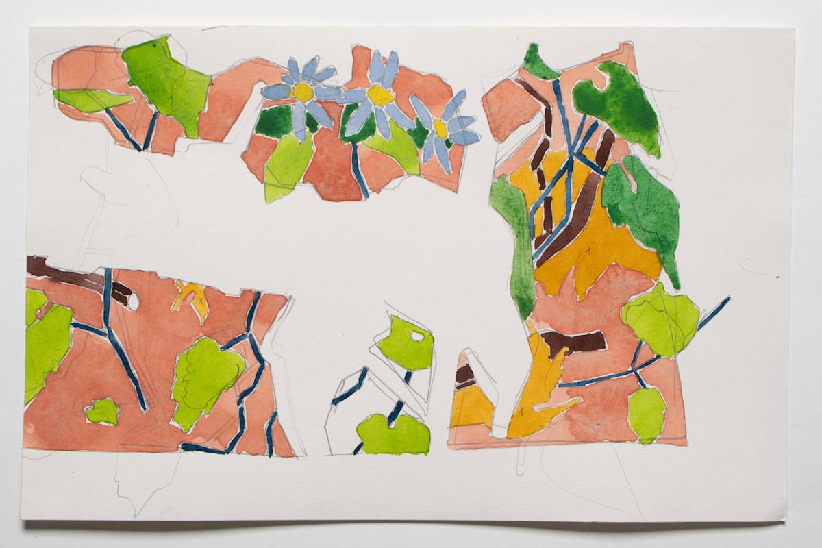 Three Purple Flowers by Eric Reinemann 