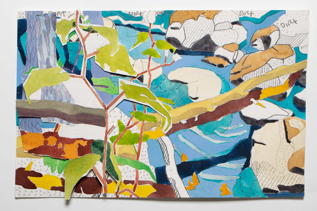 Fallen Tree, collage by Eric Reinemann 