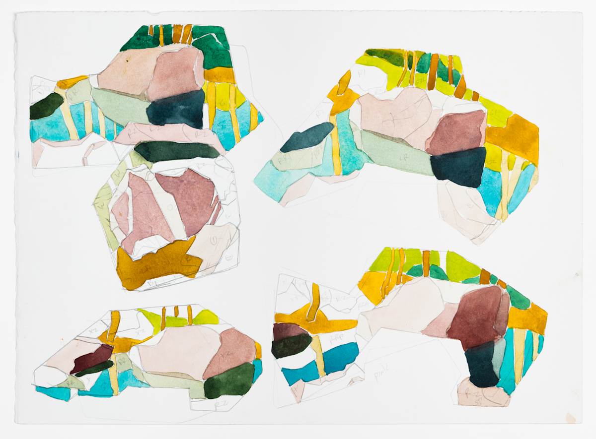 Four Rocks, triptych by Eric Reinemann, Image 1.